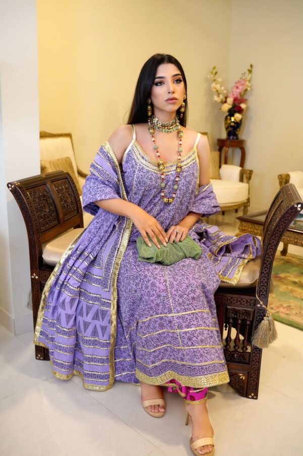 Lilac Anarkali