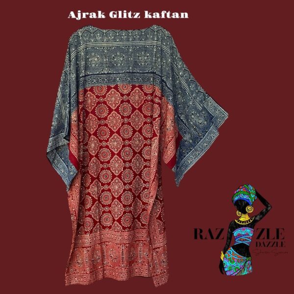 ✨ Ajrak Glitz Kaftan ✨