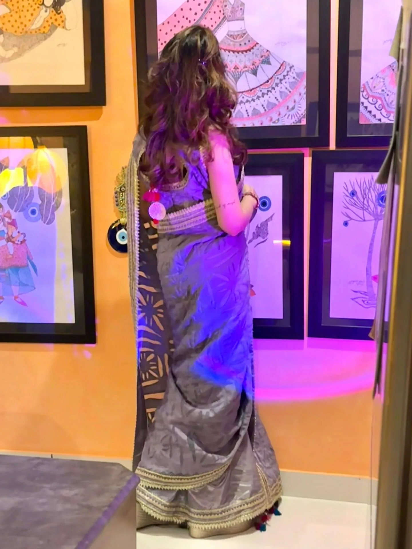 Lilac Saree - Image 7